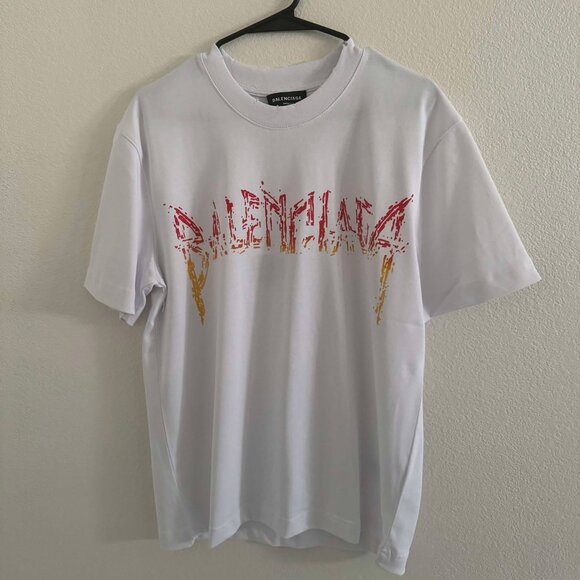 Balenciaga t shirt metal design men's